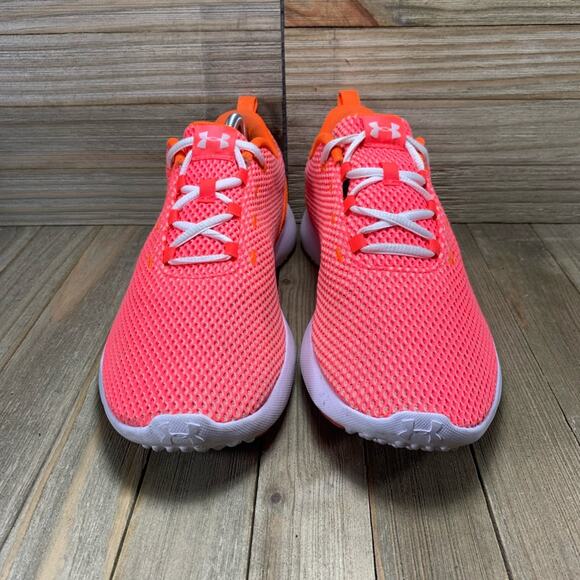 Under Armour Squad 2 Running Shoes Orange Red White Womens Size 9.5 Sneakers - Picture 5 of 10